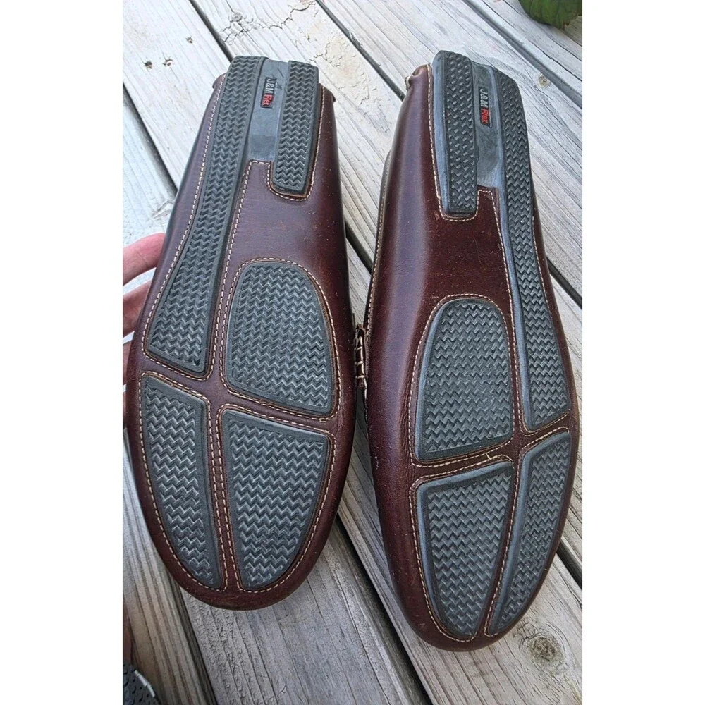 Men's Johnston & Murphy Brown Driving Shoes/Loafers Size 10M - Picture 7 of 7